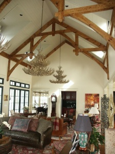 Hammer Beam Timber Frame Truss High Ceiling