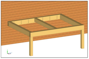 Connecting a Timber Ledger to a Conventionally Framed Wall